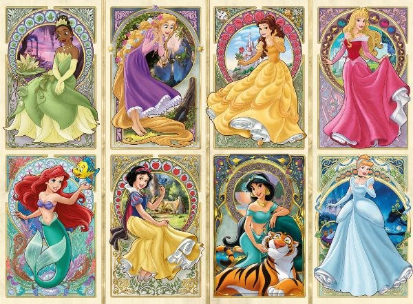 Ravensburger Disney Art Nouveau Princesses 1000pc (8075535515874)