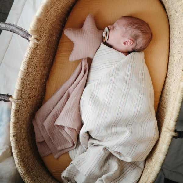 Mushie Star Lovey Blanket- Natural (7448384241890)