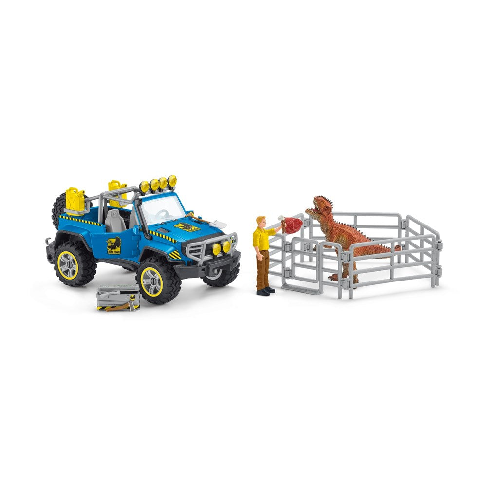 Schleich 41464 - Off-road vehicle with dino outpost (6898946146486)