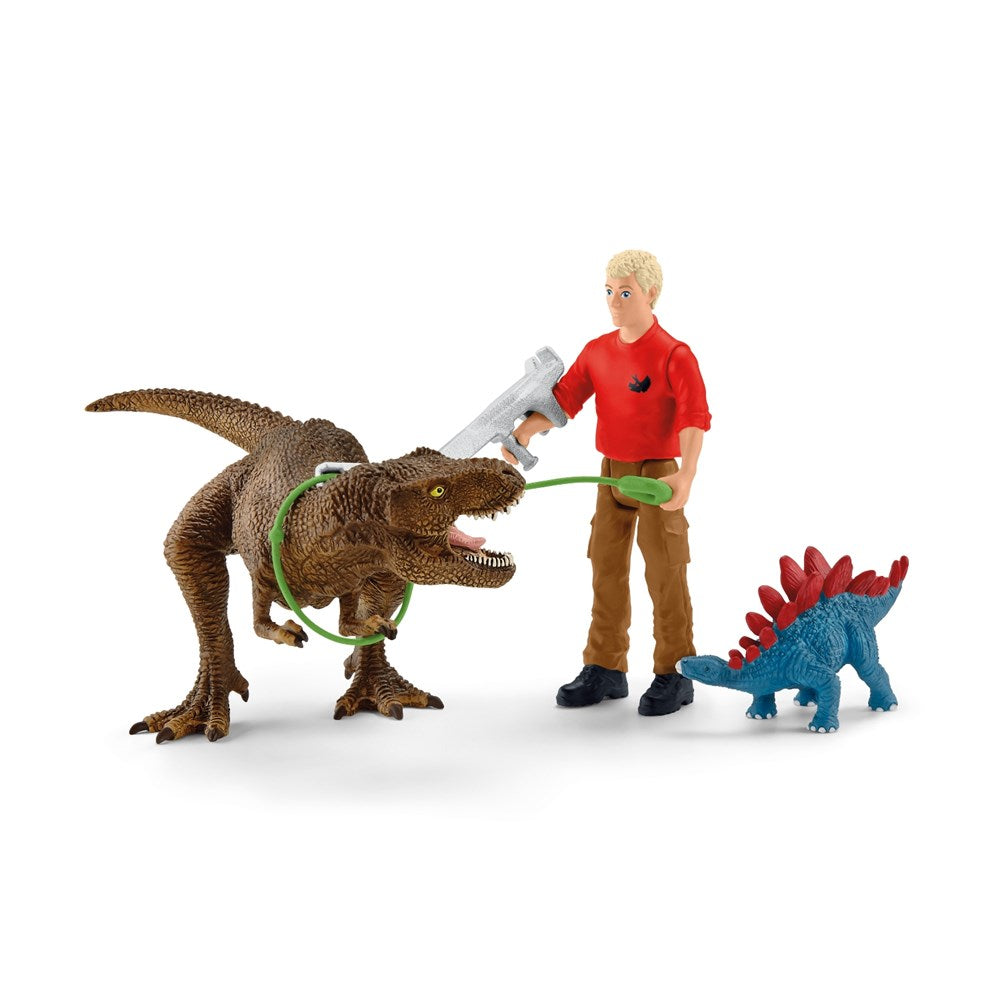 Schleich 41465 - Tyrannosaurus Rex attack (6898945786038)