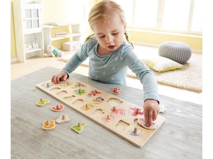 Haba Clutching Puzzle Animals by number