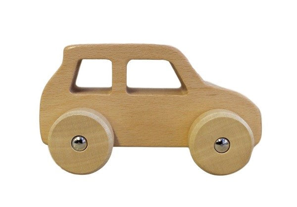 Discoveroo Chunky Wooden Car (Assorted Colours)