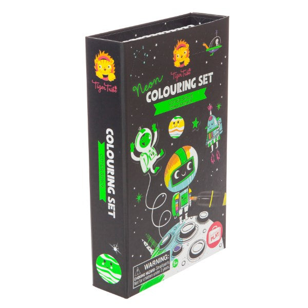 Tiger Tribe TT6-0240 Neon Colouring Set - Space
