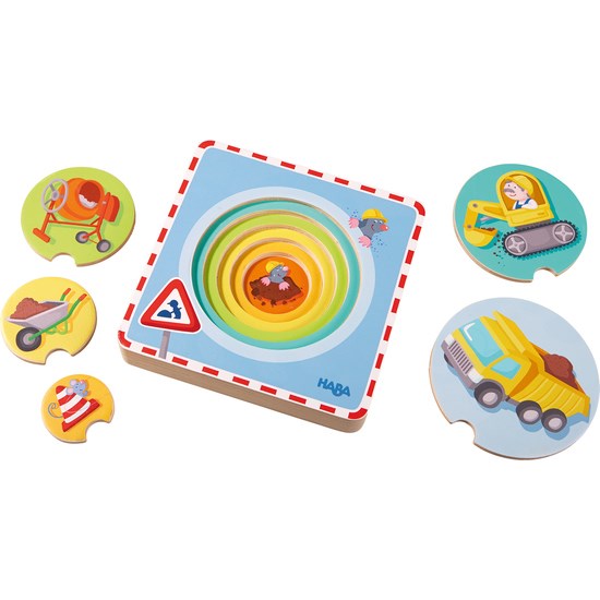 HABA Wooden Puzzle Construction Site
