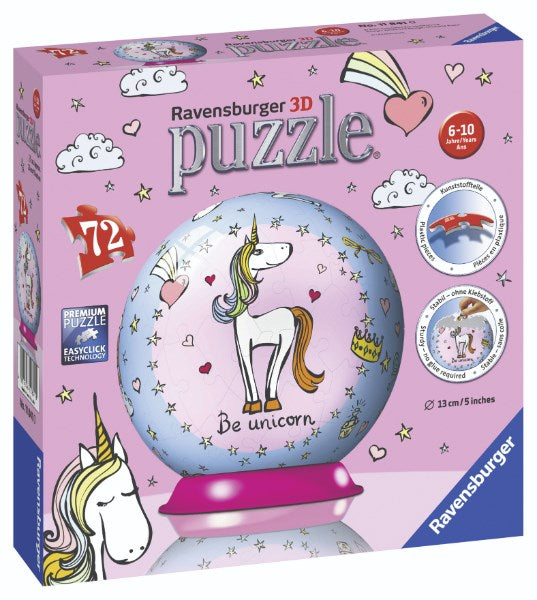 xRavensburger Unicorn Puzzleball 72pc